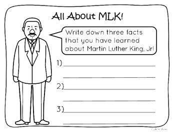 Free resources include teaching materials, reading and listening quizzes, matching exercises and printable worksheets for martin luther king jr. Martin Luther King Jr Writing Prompts Freebie by Apples 'n ...