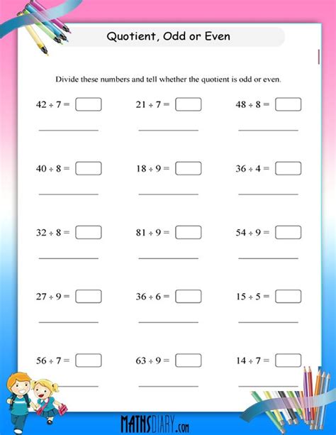 Divide And Find Out Odd Or Even Worksheets Math Worksheets