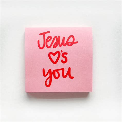 Jesus Loves You Sticky Notes Illustrated Faith