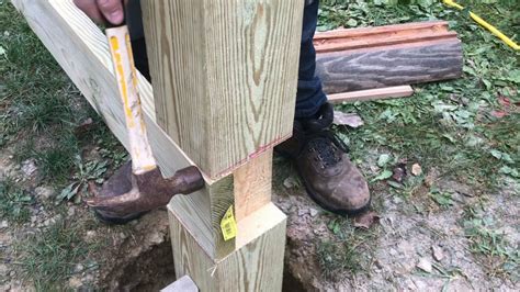 Notching Deck Posts The Easy Way Building A Deck Youtube