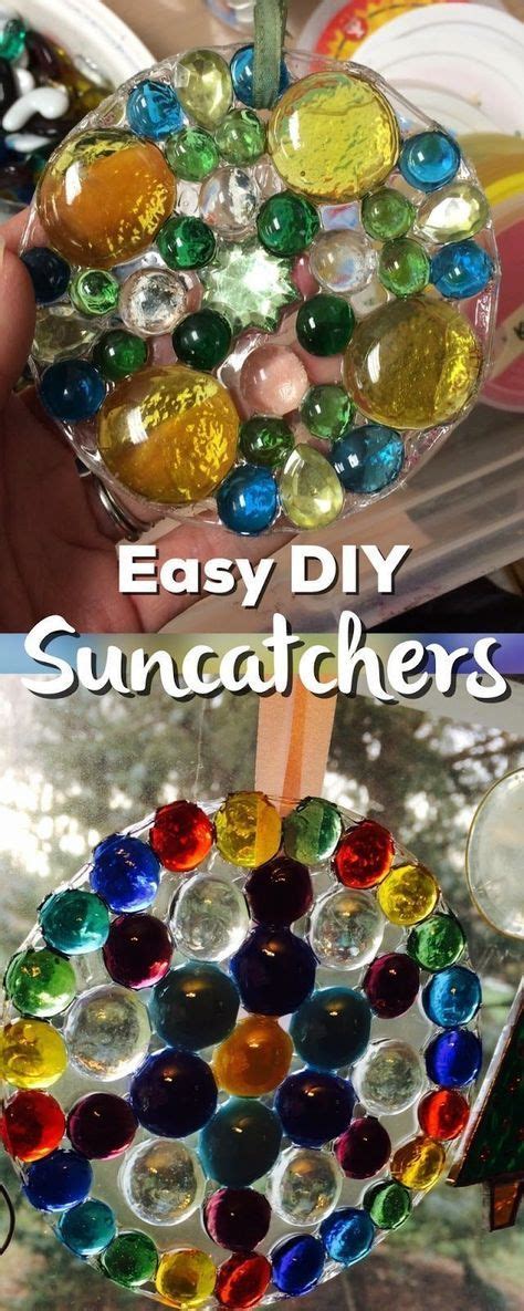 Easy Handmade Diy Suncatchers Diy Suncatchers Easy Craft Projects
