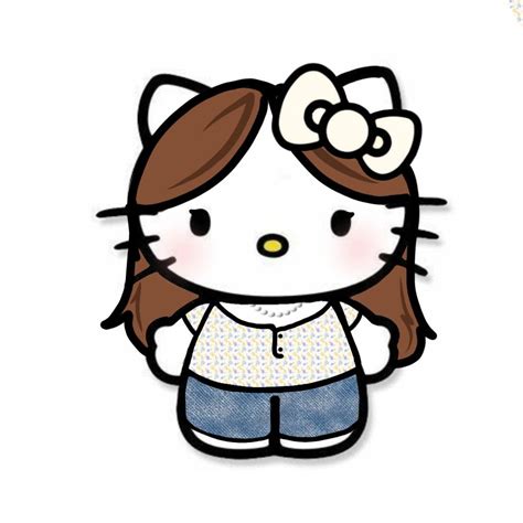 Girl With Brown Hair Hello Kitty Pictures Sanrio Girl Hairstyles