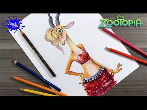 Easy drawing guides > easy , other , space > how to draw a galaxy. ZOOTOPIA /How to draw gazelle (zootopia) l Como dibujar a ...