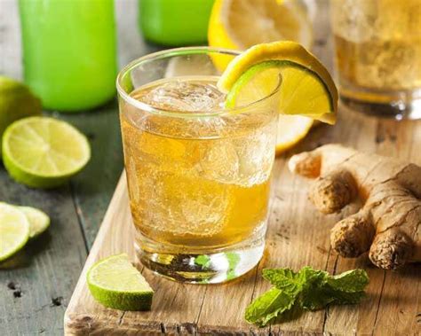 Iced Green Tea With Ginger Mint And Honey