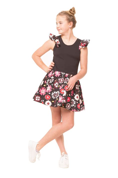 Scarlett Dress Floral Easy Fit Dress Fitted Party Dress Tween Outfits