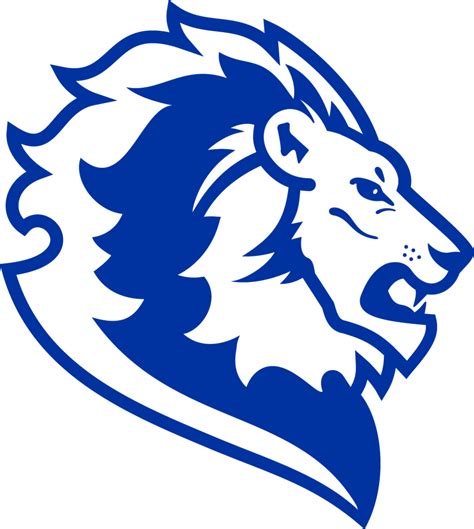 Blue Lion Head Logo