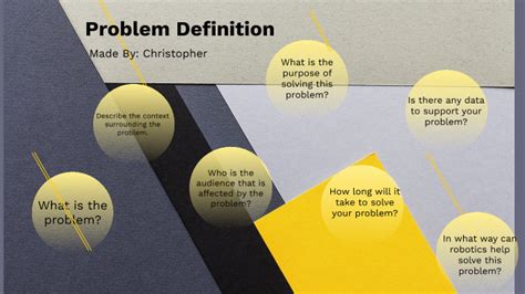 Problem Definition By Christopher Merrawe