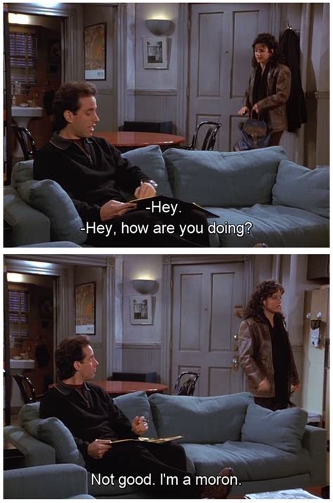 Seinfeld Quote Elaine Tells Jerry Shes A Moron The Abstinence