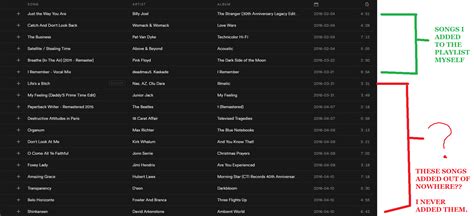 You can also hold down just the ctrl or command keys and click to select individual songs in the list. Why is Spotify adding random songs to my playlists? : spotify