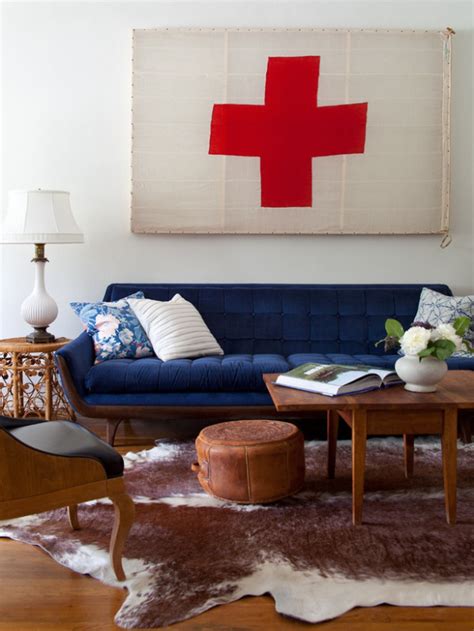 When its teamed with pink navy blue takes on a gentle. Interiors i love // Navy Blue Velvet Sofa - K Sarah Designs