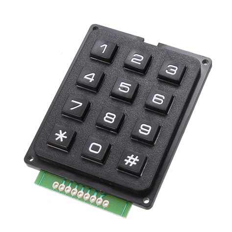 Uxcell 3x4 Matrix 12 Keypad Keyboard Module 12 Buttons For Mcu
