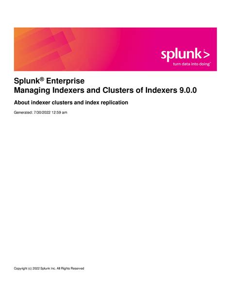 Splunk-9 - Splunk Administering - Splunk ® Enterprise Managing Indexers