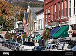 Downtown, Camden, Maine, ME, USA Stock Photo - Alamy