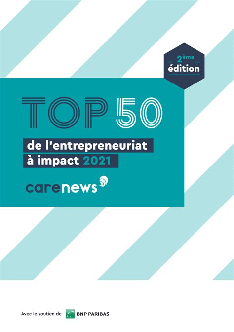 Top 50 De Lentrepreneuriat à Impact 2021 Deuxième édition Haatch