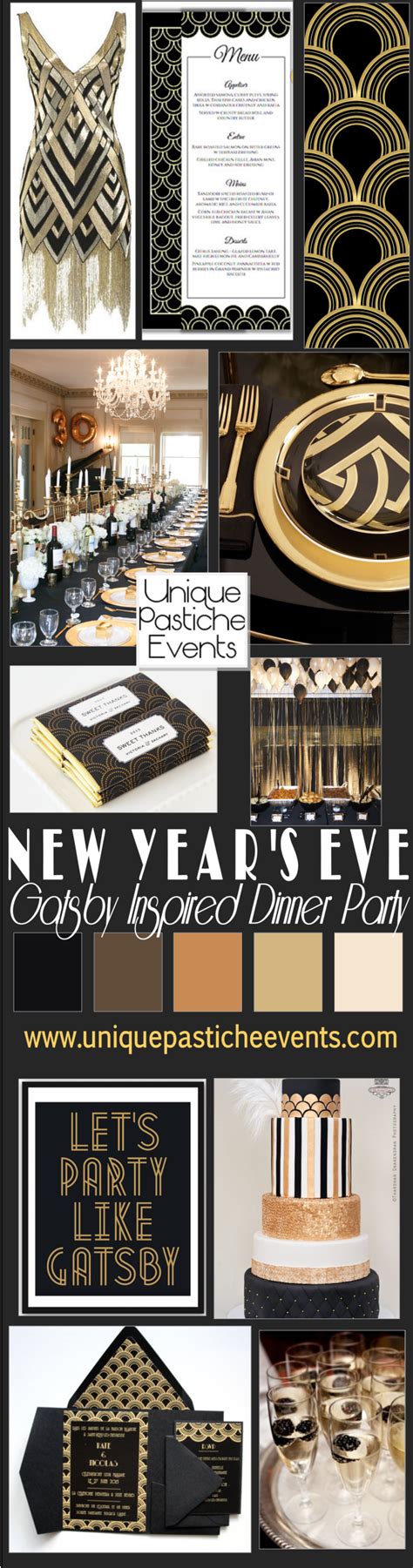 While new years is not seen as a big game night it is a night for family and friends. Gatsby Inspired New Year's Eve Dinner Party Ideas