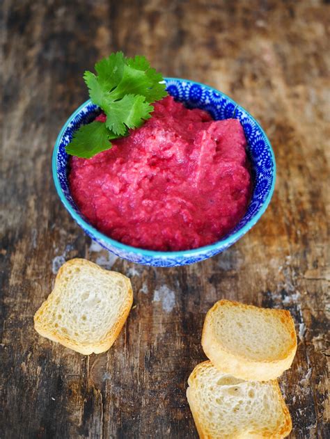 Houmous pois chiches et betterave