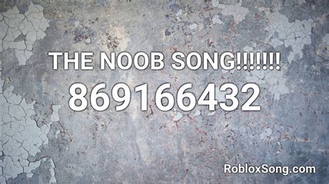 The Noob Song Roblox Id Music Code Youtube