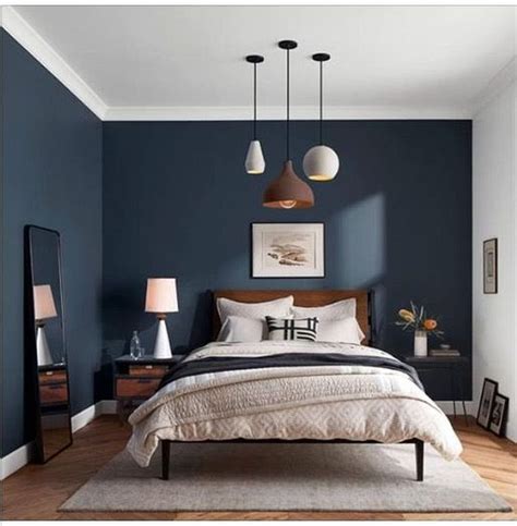 20 Dark Accent Wall Bedroom Navy Blue Ideas You Can Copy Classic