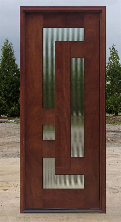 Mahogany Exterior Single Doors In 8ft Height