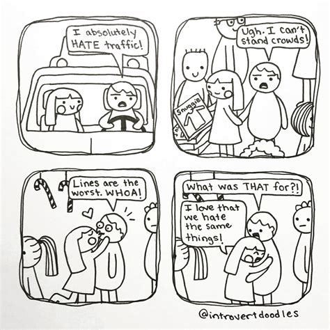 Love Hate Relationship | Introvert doodles