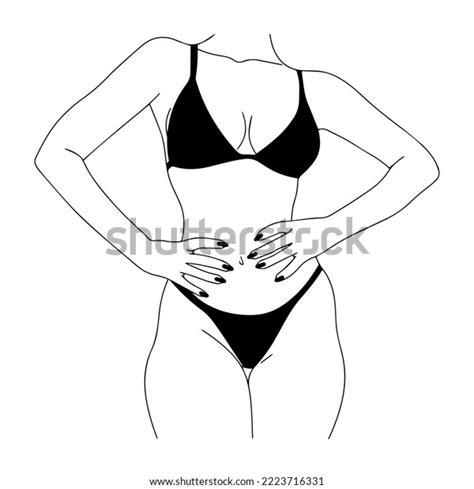 vector illustration silhouette female sexual body stock vector royalty free 2223716331