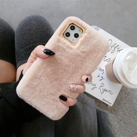 Colorful Fluffy Phone Case Plush Furry Case For Iphone 11 Pro Etsy