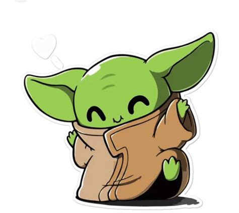 Super Cute Baby Yoda Svg Png Jpeg Ai Eps Editable Digital File Download