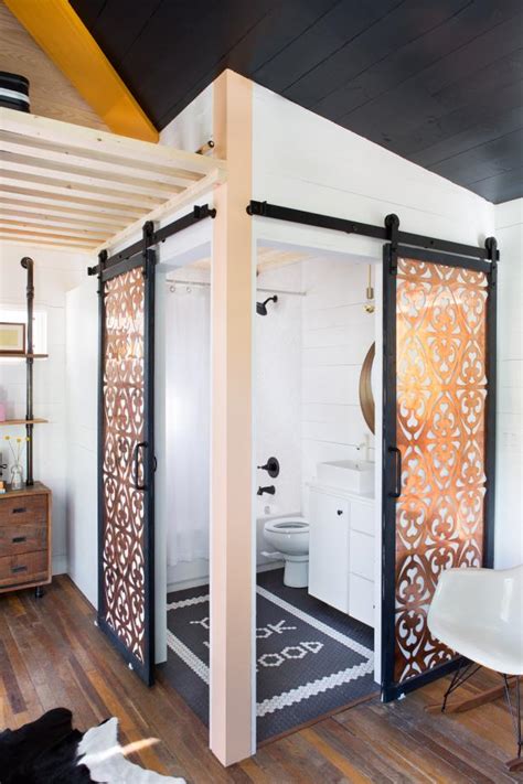 Whether you want inspiration for planning a bathroom renovation or are building a designer bathroom from scratch, houzz has 1,968,183 images from the best designers, decorators, and architects in the country. Bathroom Barn Doors With Copper Panels | HGTV