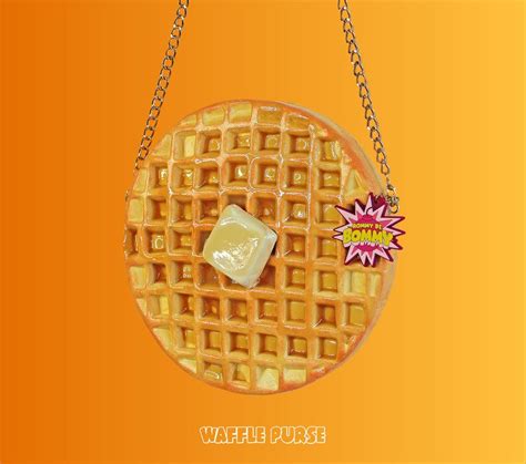 Budget Waffle Purse Waffle Bag Waffle Handbag Waffles Breakfast Butter