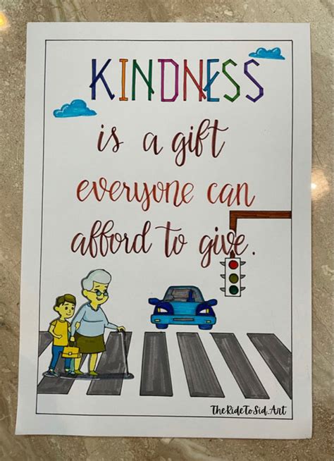 Poster On Kindness World Kindness Day Poster Drawing Book Cover