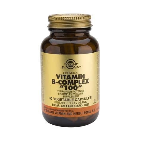 Results for vitamin b complex (12). SOLGAR VITAMIN B-COMPLEX "100" 50veg.caps | PharmacyCare