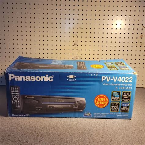 PANASONIC VCR VHS Recorder 4 Head Model PV V4022 In Original Box