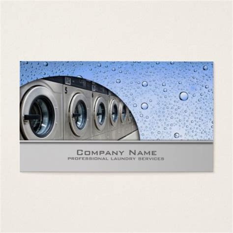 Professional Laundry Service Business Card Business Card Size Business