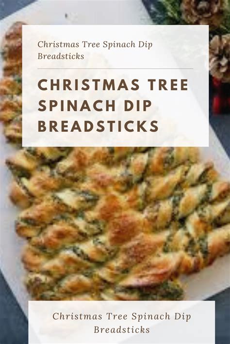 Appetizer recipe, artichoke dip, spinach dip. Christmas Tree Spinach Dip Breadsticks | Spinach dip, Bread recipes homemade, Tree spinach