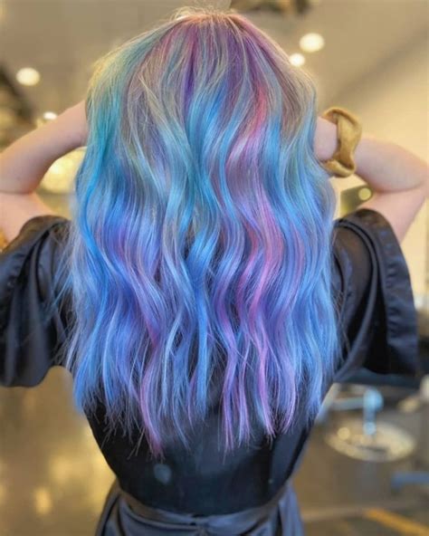 Pastel Periwinkle Rainbow Hair Hair Hairdo Long Hair Styles