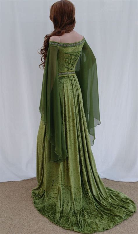 Elven Dress Celtic Wedding Dressmedieval Dress Renaissance Dress