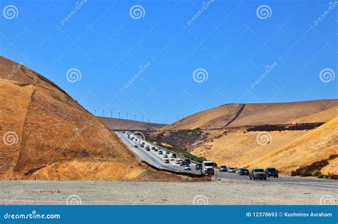 The Big Highway In California Stock Image Image Of People Road