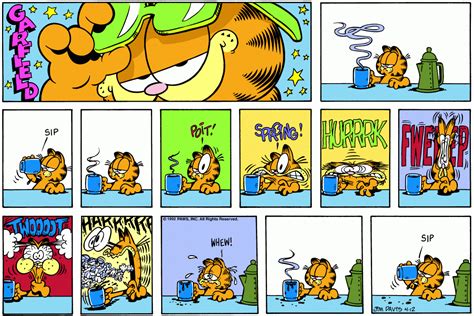 Garfield Daily Comic Strip On April 12th 1992