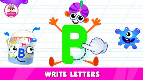Learning Letters Alphabet A To Z Letter B Game With Letter B Bini