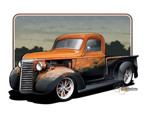 1129 Best Images About Hot Rod Art On Pinterest Cartoon Art Chevy