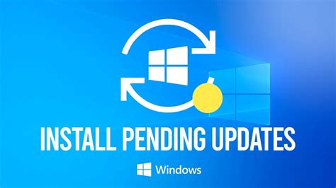 How Do I Install Pending Updates In Windows 10 Youtube