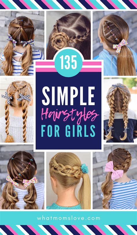 Hairstyle For Kids Easy 19 Super Easy Hairstyles For Girls Dont