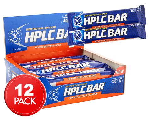 12 x Aussie Bodies HPLC Protein Bars Peanut Butter 100g | eBay
