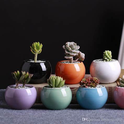 One of the most universally loved garden features is the container garden. 2019 Ceramic Pots Succulents Flower Pot Small Ball Round ...