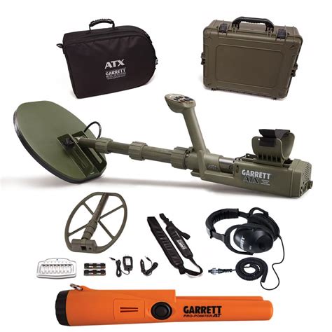 Garrett Atx Deepseeker Metal Detector With 2 Coils And Pro Pointer At