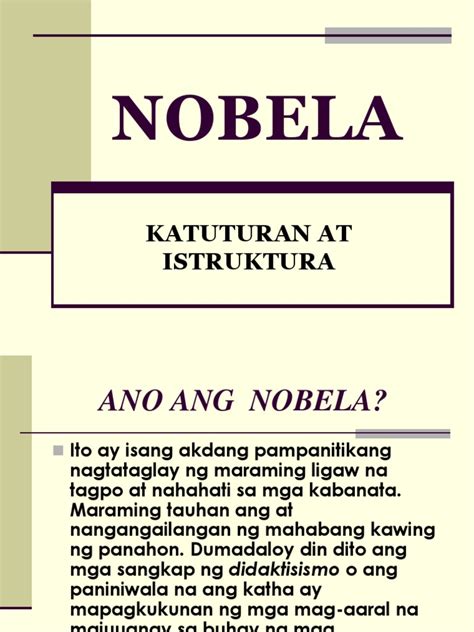Nobela Halimbawa Philippin News Collections