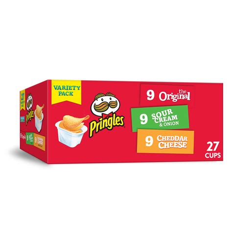 Pringles Snack Stacks Potato Crisps Chips Flavored Variety Pack 27