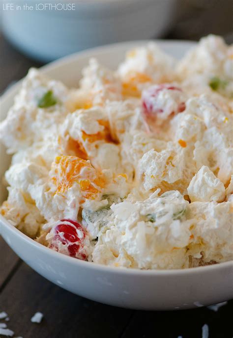 I've always been turned off by all the butter she uses with abandon. Ambrosia Salad
