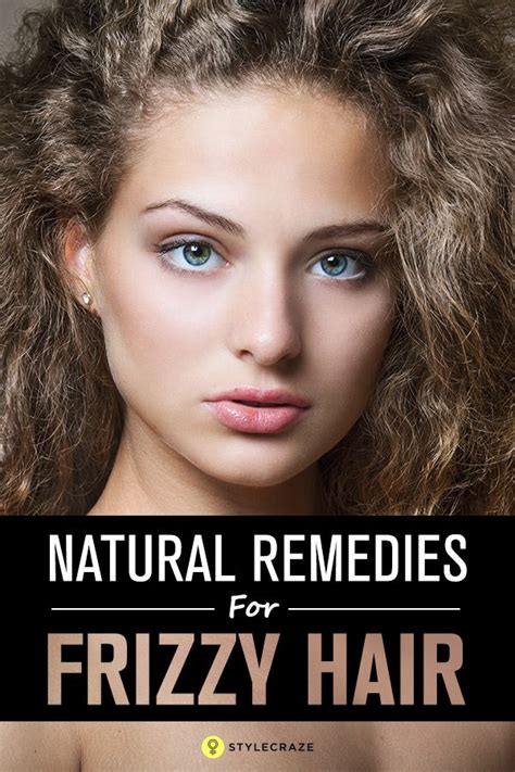 14 Home Remedies For Frizzy Hair Frizzy Hair Remedies Thick Hair