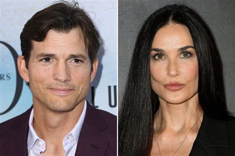 what ashton kutcher ex demi moore have said about each other